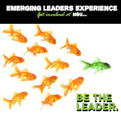 thumbnail graphic--merging Leaders Experience, Get involved at NSU...