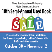 18th Semi-Annual Used Book Sale at Alvin Sherman Library