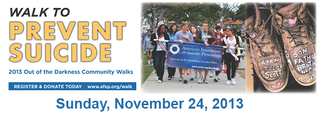 2013 Out of the Darkness Community Walks--Walk to Prevent Suicide