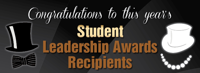 Student Leadership Awards Recipients