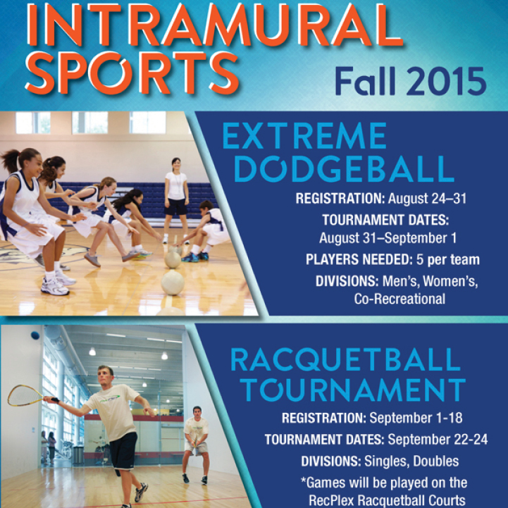 Intramural Dodgeball and Racquetball