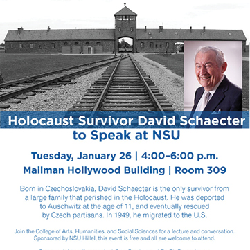 Holocaust Survivor David Schaecter