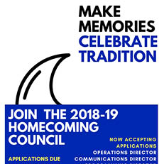 2018 Homecoming Council Applications