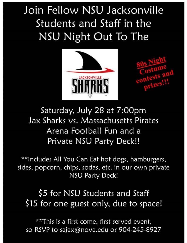 NSU Night Out at the Jax Sharks Game