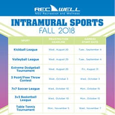 Intramural Sports Fall 2018