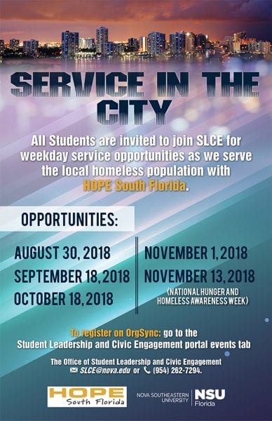 Service In The City Fall 2018