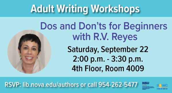 Adult Writing Workshop - Dos and Don'ts for Beginners with R.V. Reyes