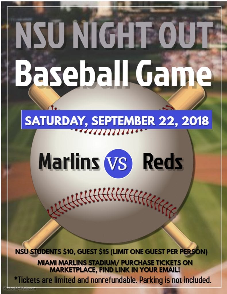 Palm Beach--NSU Night Out: Mars vs. Cincinnati Reds