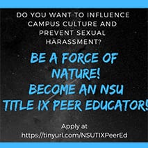 NSU Title IX Peer Educator