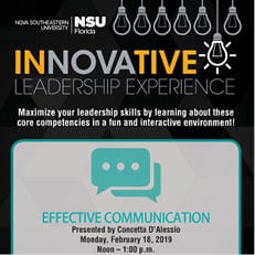 Innovative Leadership Experience - Effective Communication (Feb. 18)