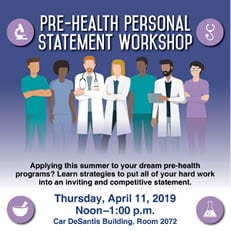 Pre-Health Personal Statement Workshop