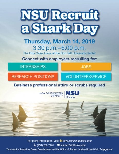 NSU Recruit a Shark Day Winter 2019