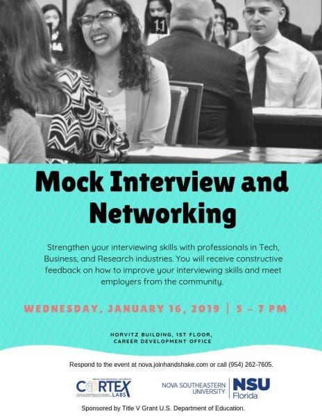 Mock Interview and Networking