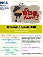 Welcome Back BBQ Flyer 2019