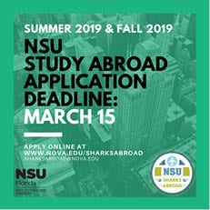 Summer/Fall 2019 Study Abroad Deadline