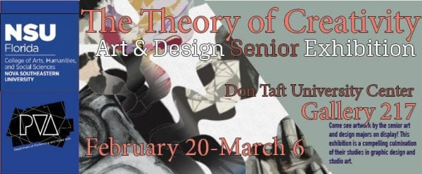 CAHSS DPVA Art and Design Seniors Curate and Exhibit Original Works on Feb. 20th
