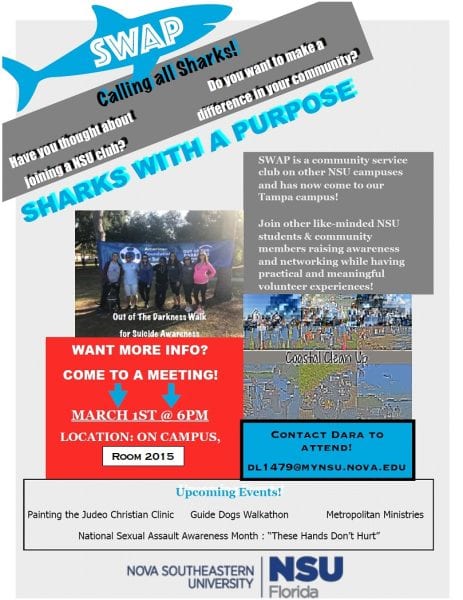 Sharks With A Purpose (SWAP) Meeting
