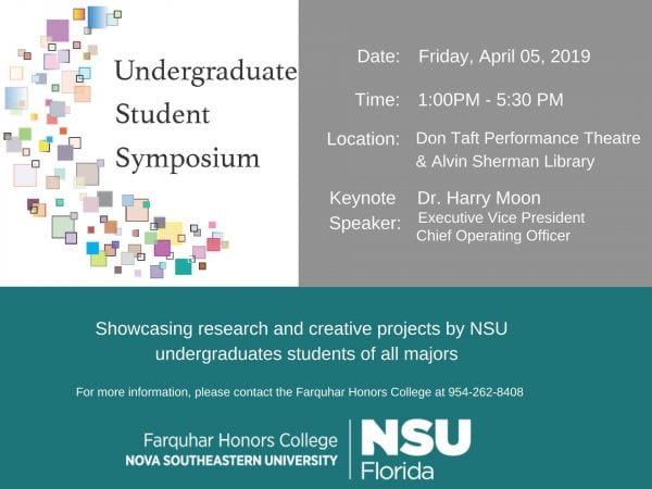 Undergraduate Student Symposium - Apr. 5