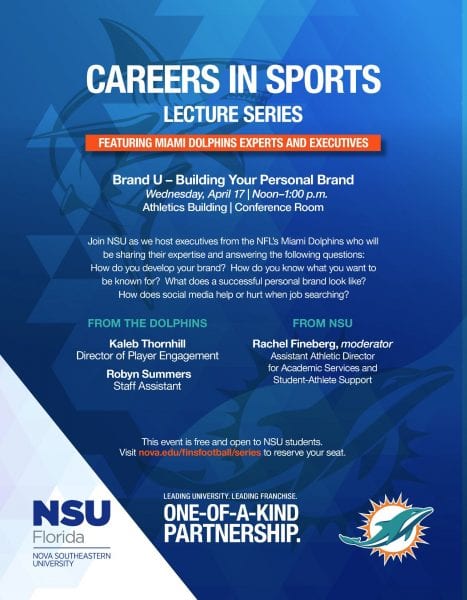 2019 Careers in Sports Lecture Series - Apr. 17