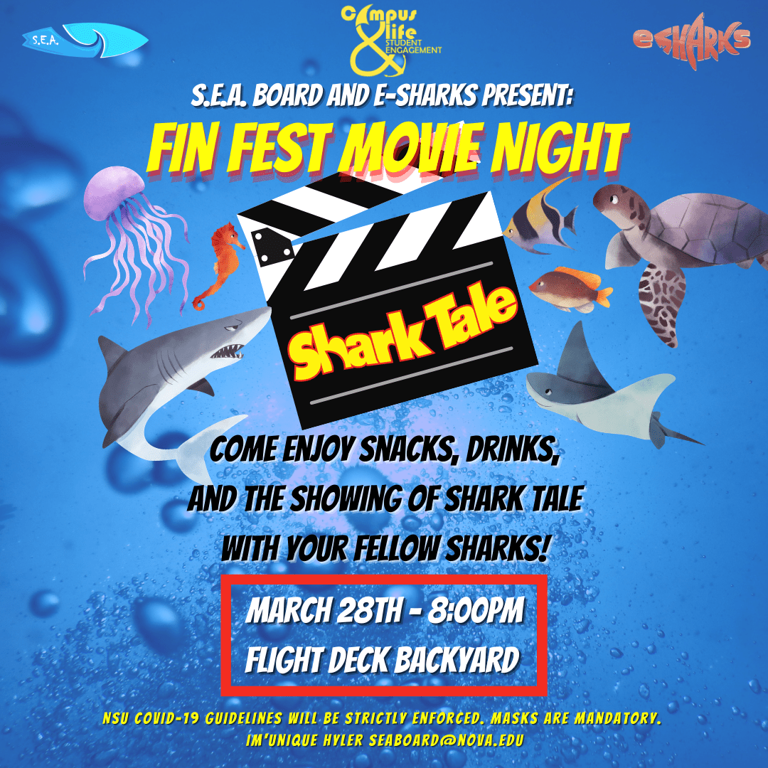 Fin Fest Movie Night March 28 Nsu Sharkfins