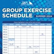 Summer 2024 Group Exercise Schedule