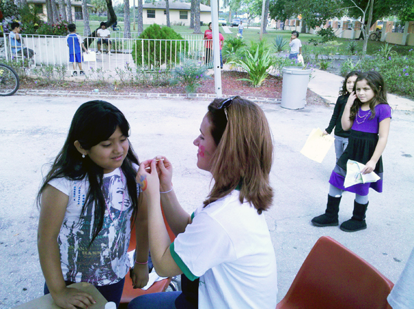 NSU Ft Myers Project SEED: facepainting