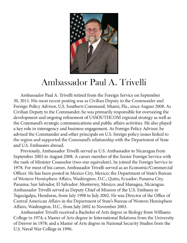 Ambassador Paul Trivelli -- biography