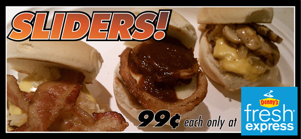 image--Get 99 cent sliders at Denny in the Don Taft University Center