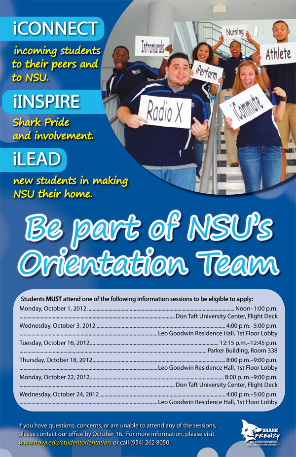 NSU Orientation Team Selection