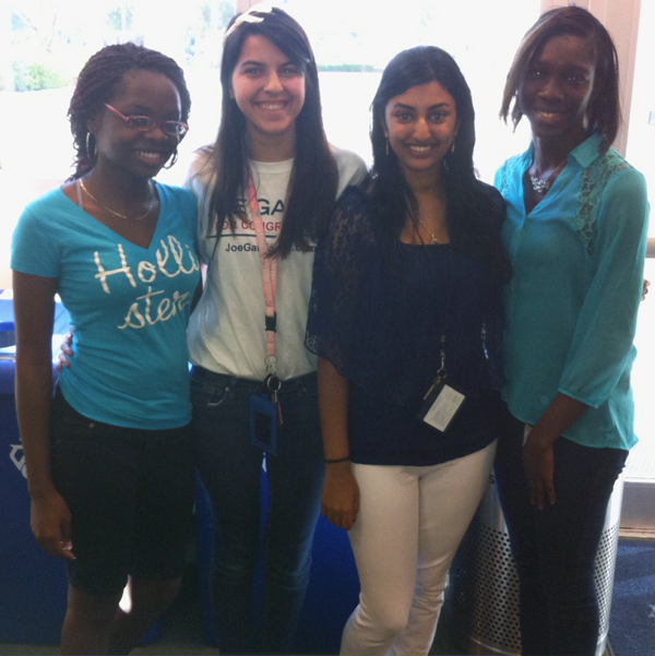 Schmidly Ductan, Katrina Fins, Stacey Illikal, and Sumayyah Abiff, along with Elizabeth Fridman (not pictured) 