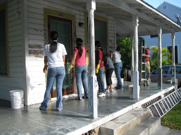 NSU Students helping Habitat for Humanity--Key West