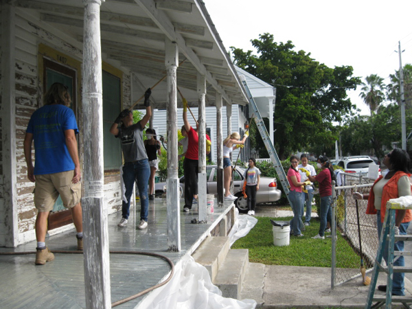 NSU Students working with Habitat for Humanity--Key West