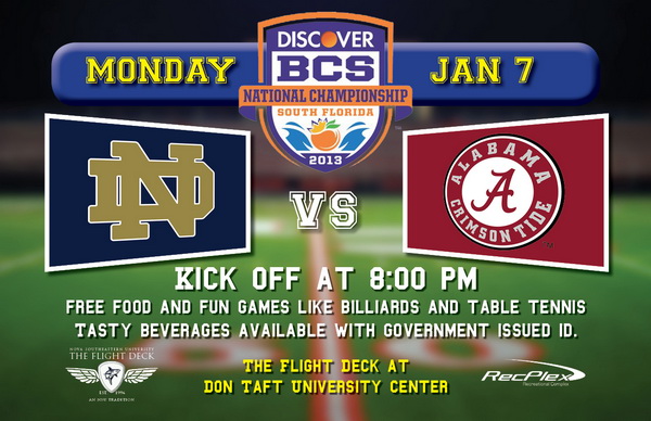 Discover BCS National Championship Game: Notre Dame University vs. University of Alabama
