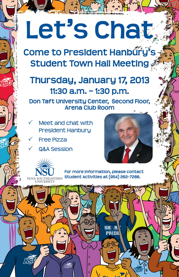 The Annual President Hanbury's Student Town Hall Meeting