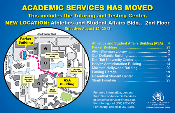 Academic Services has moved