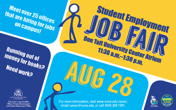 Student Employment Job Fair --August 28