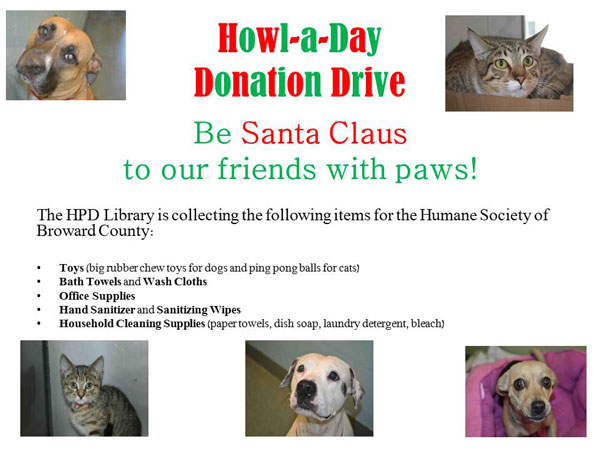 Howl-a-Day-Donation-Drive