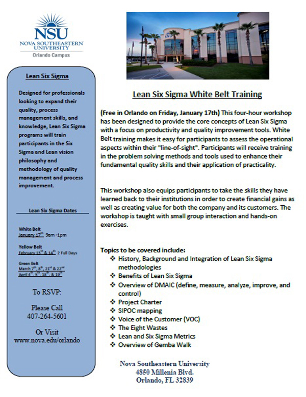 Lean Six Sigma White Belt Training 