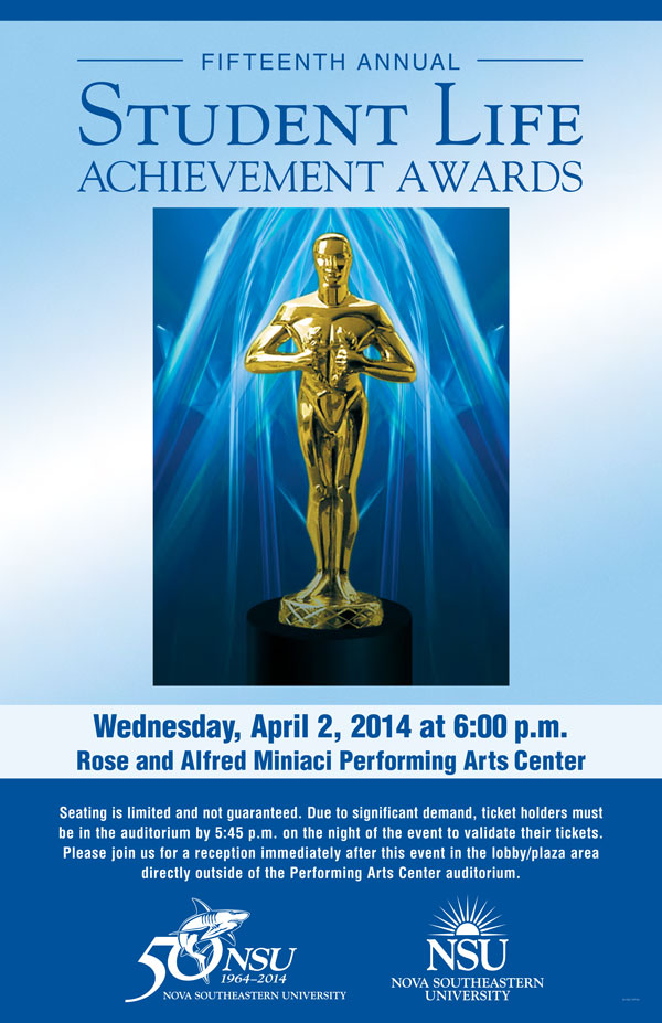 the 15th Annual Student Life Achievement Awards 