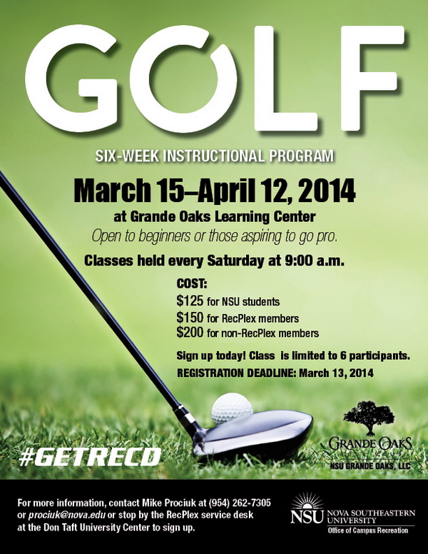 Golf Instructional Program 2014