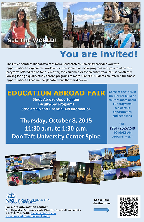 11x17 Education Abroad Fair Invite 2015