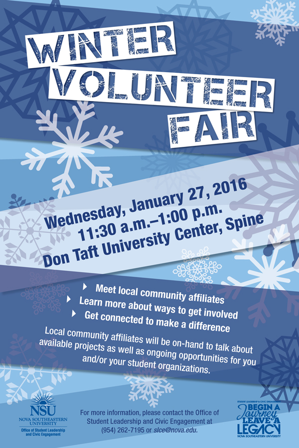 2016 Winter Volunteer Fair