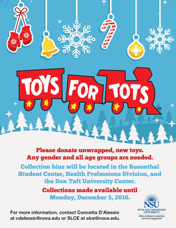 Toys for Tots (Deadline Dec. 5) NSU SharkFINS