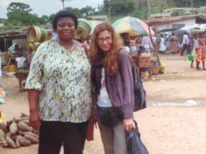 Joyce Avotri-Wuaku, Ph.D., and Eileen Smith-Cavros, Ph.D. in Ghana